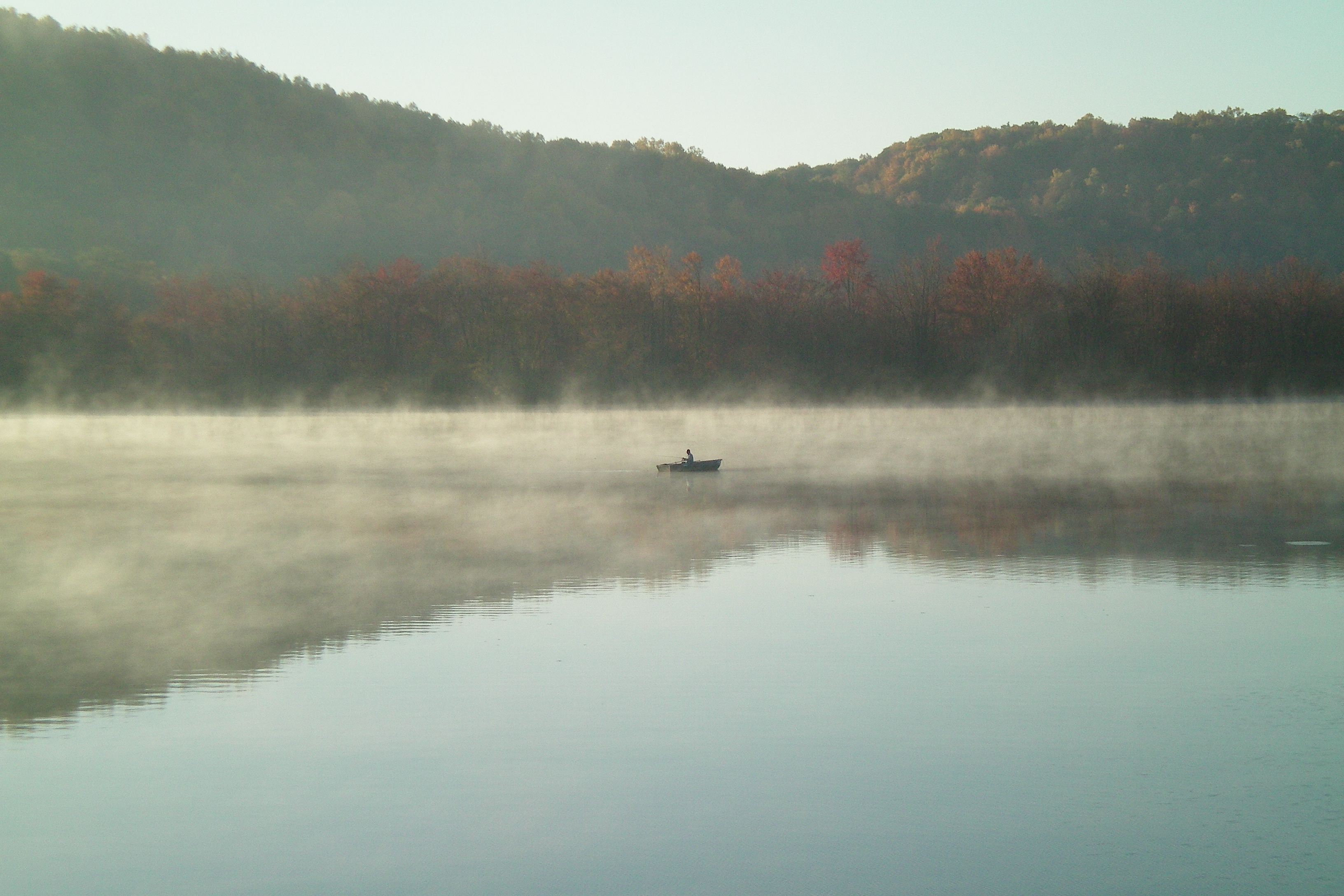 Early morning fishing on Cayuta Lake